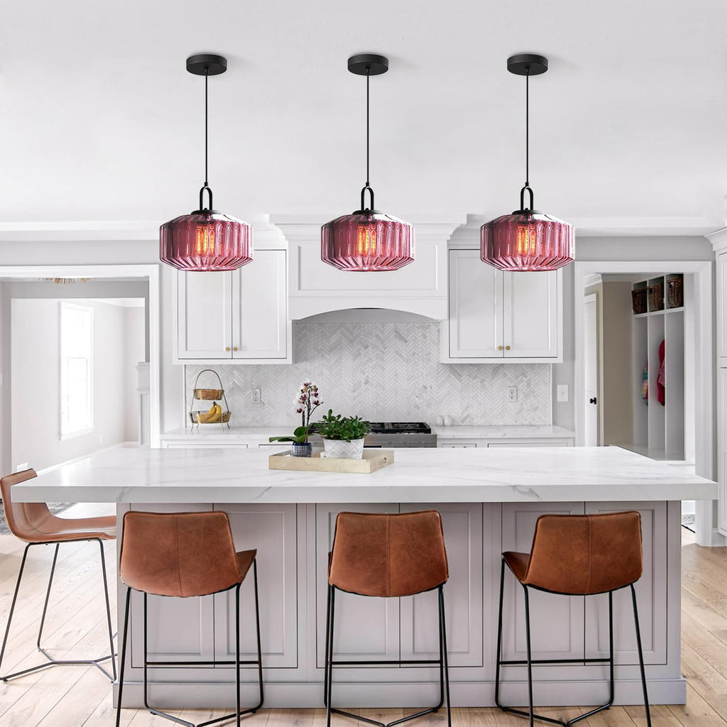 Suspension en verre colorée nervurée ORENA - product_type_Floor lamp arc