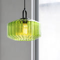 Suspension en verre colorée nervurée ORENA - product_type_Floor lamp arc