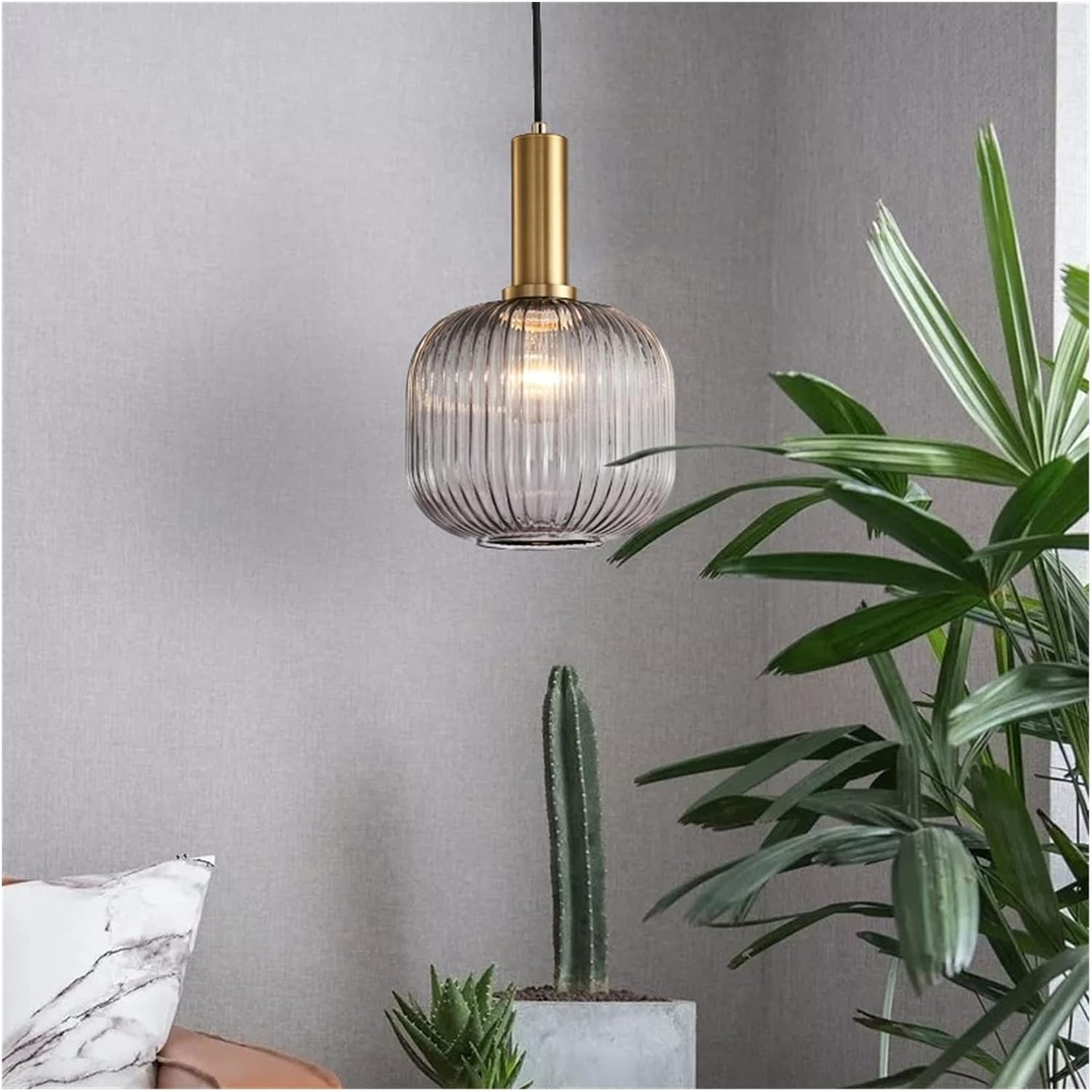 Suspension en verre nervurée YARVA - product_type_Floor lamp arc