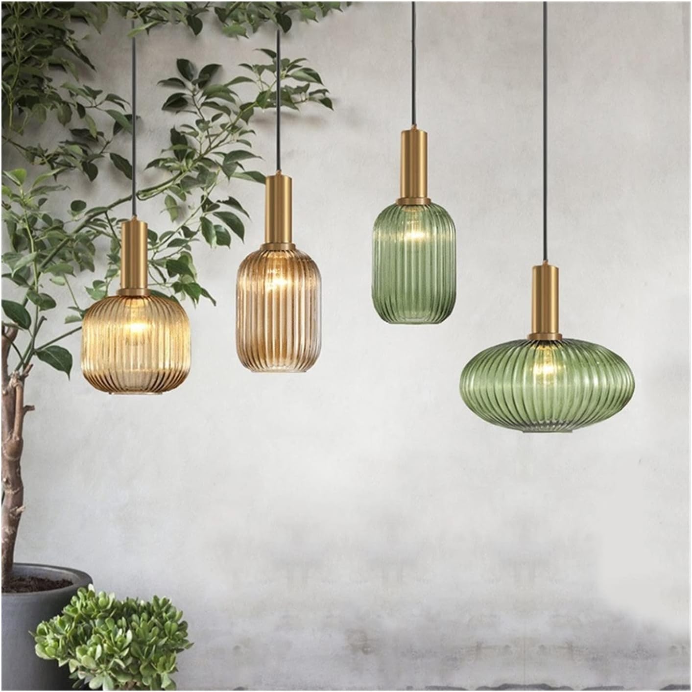 Suspension en verre nervurée YARVA - product_type_Floor lamp arc