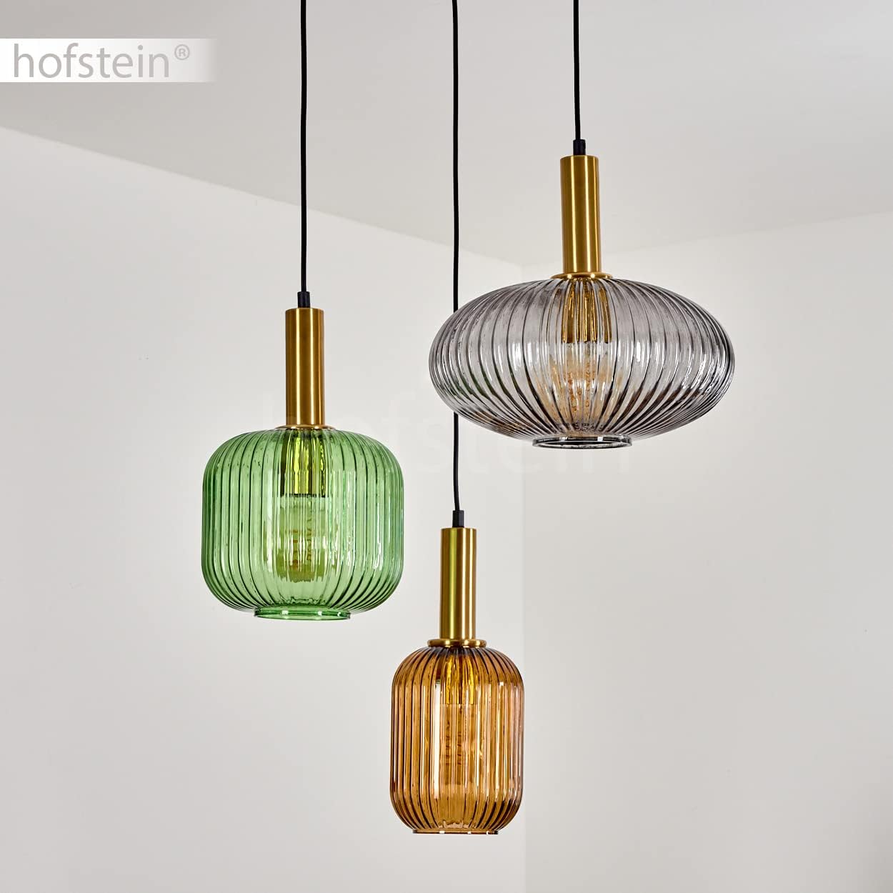 Suspension en verre nervurée YARVA - product_type_Floor lamp arc