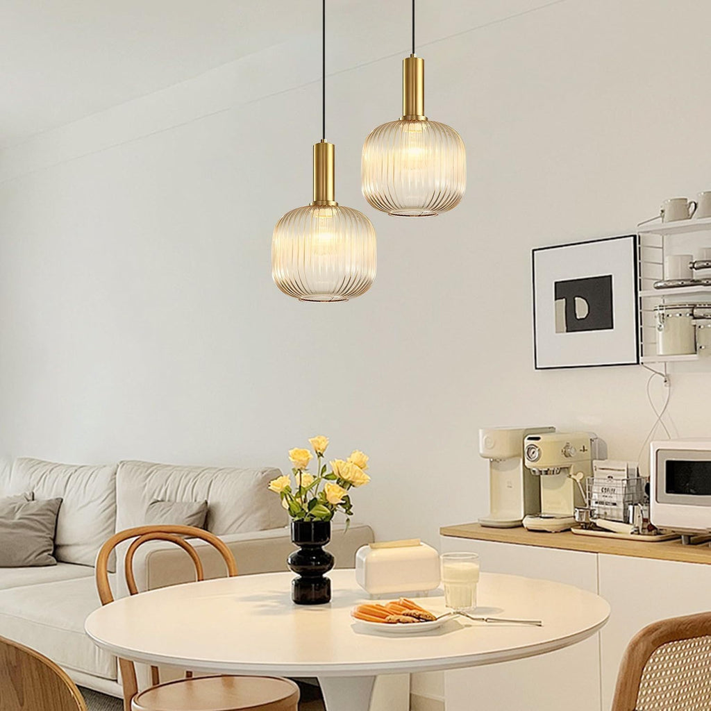 Suspension en verre nervurée YARVA - product_type_Floor lamp arc