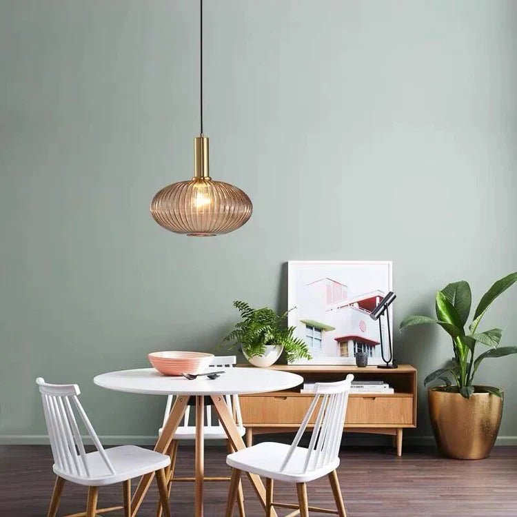Suspension en verre nervurée YARVA - product_type_Floor lamp arc