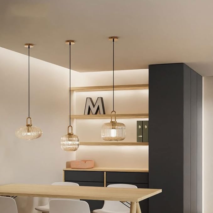 Suspension en verre strié vintage NARA - product_type_Atelier Luisiano