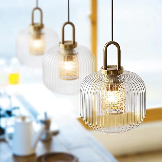 Suspension en verre strié vintage NARA - product_type_Atelier Luisiano