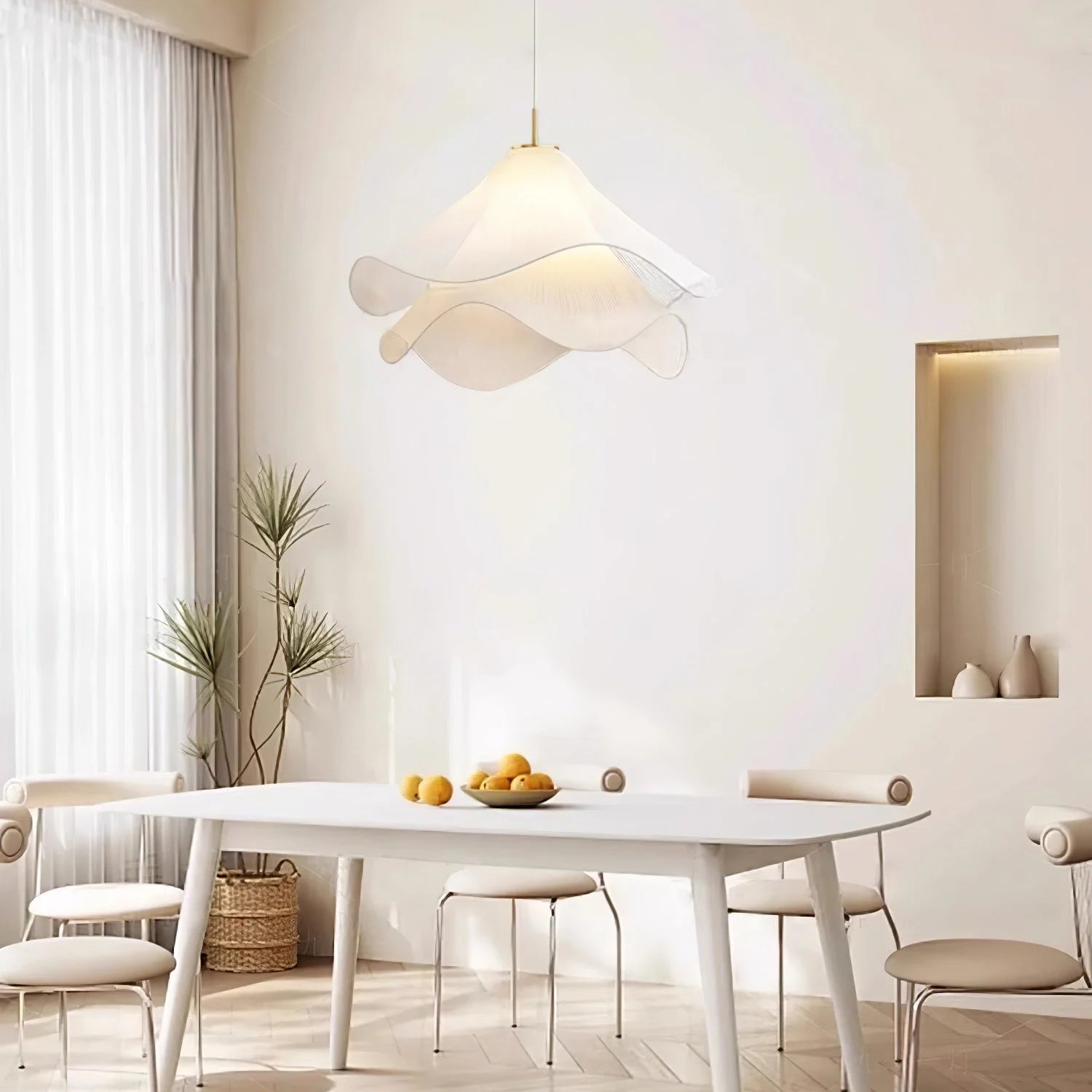 Suspension fleur en tissu plissé FLORENZA - product_type_Atelier Luisiano