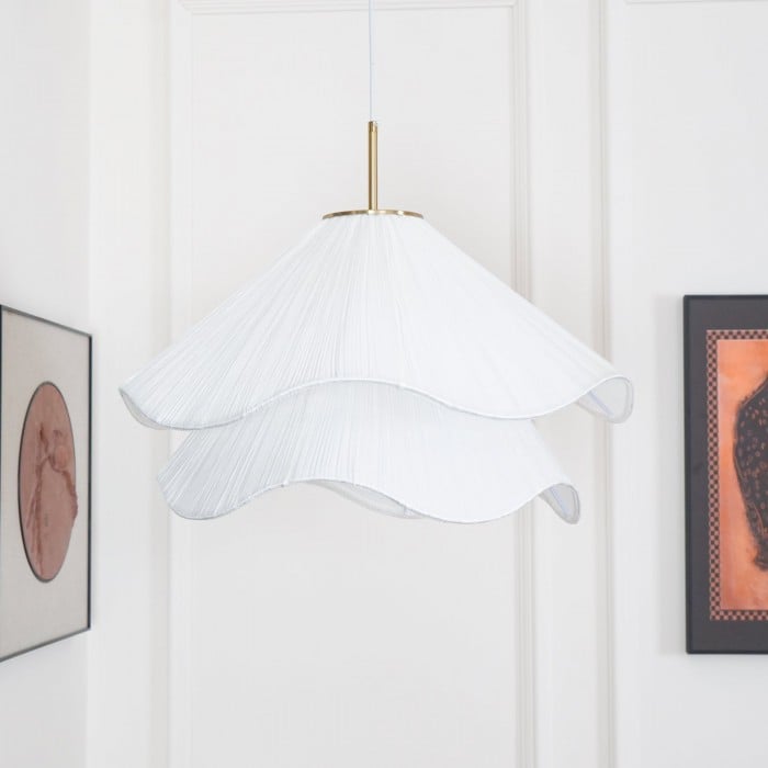 Suspension fleur en tissu plissé FLORENZA - product_type_Atelier Luisiano