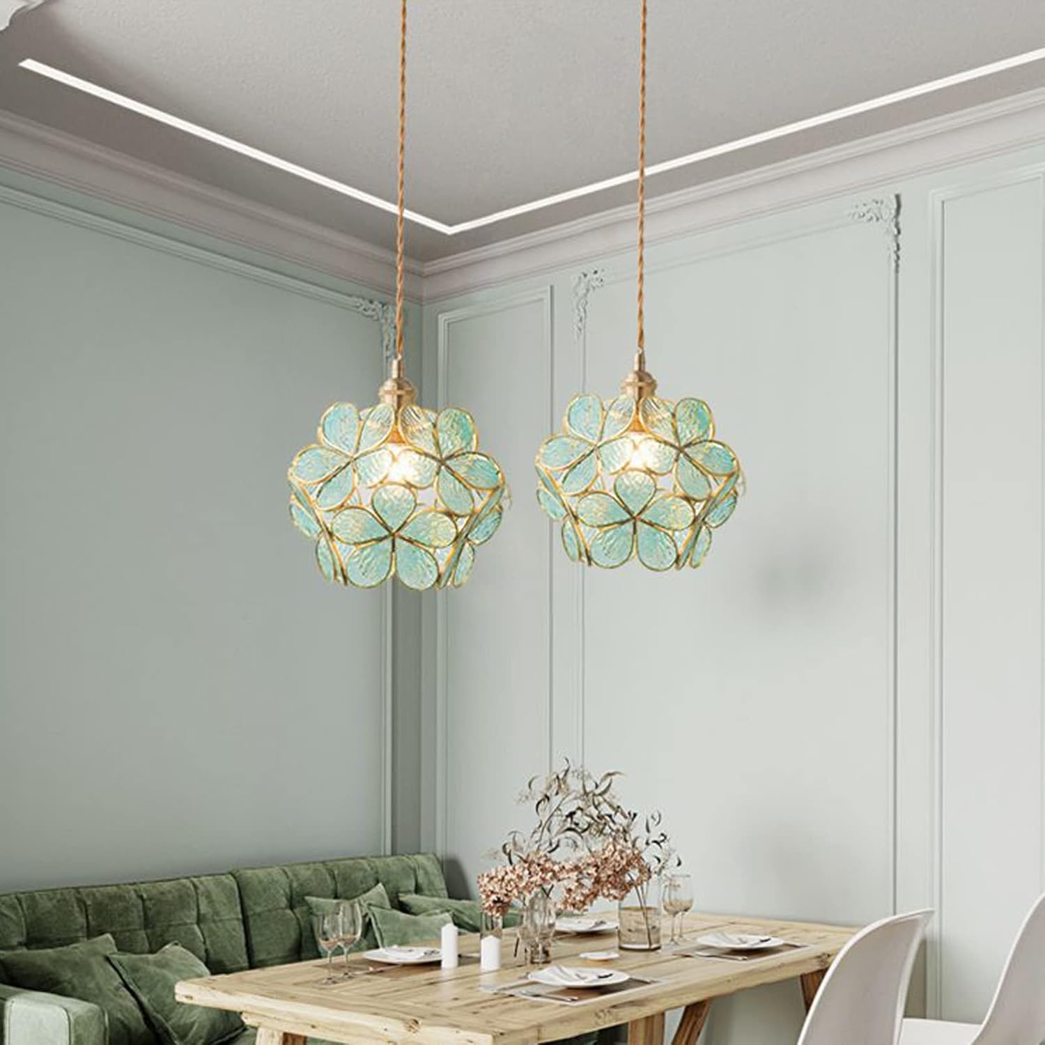 Suspension fleur en verre vintage TULI - product_type_Atelier Luisiano