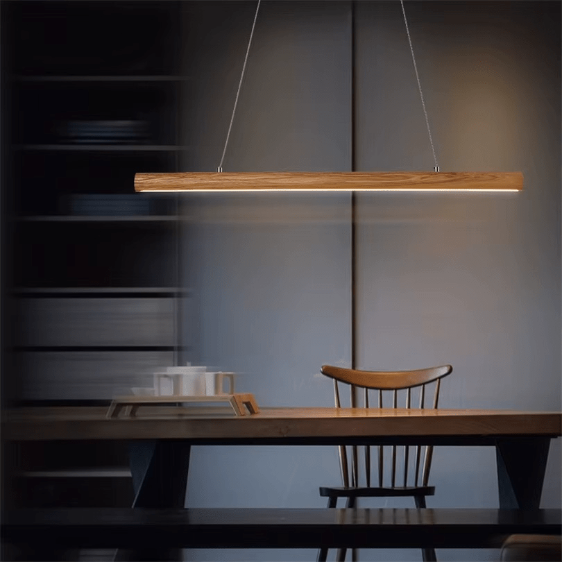 Suspension îlot cuisine LED en bois minimaliste LINEA - product_type_Atelier Luisiano