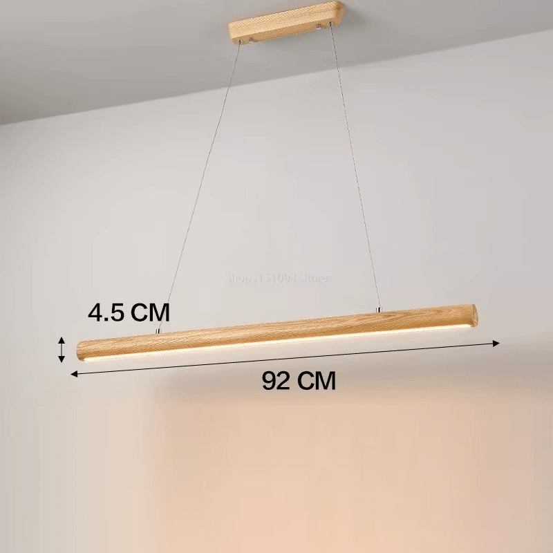 Suspension îlot cuisine LED en bois minimaliste LINEA - product_type_Atelier Luisiano