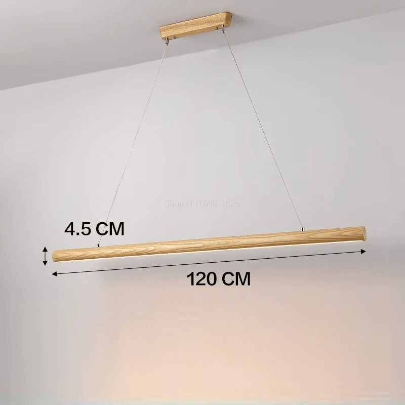 Suspension îlot cuisine LED en bois minimaliste LINEA - product_type_Atelier Luisiano