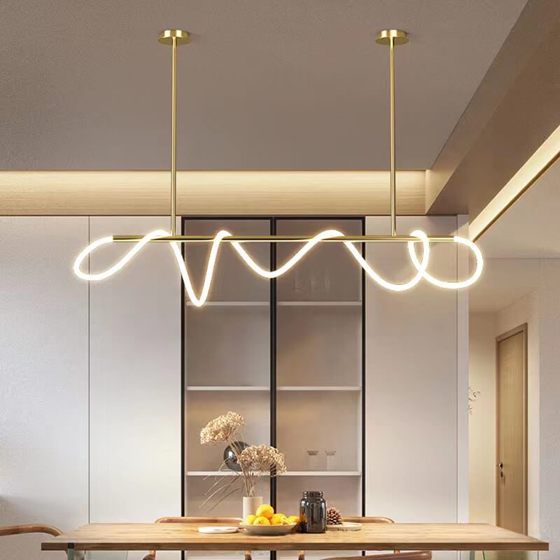 Suspension îlot cuisine LED en métal et silicone | FLEXITY - product_type_Floor lamp arc