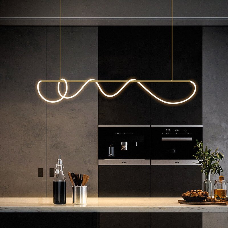 Suspension îlot cuisine LED en métal et silicone | FLEXITY - product_type_Floor lamp arc