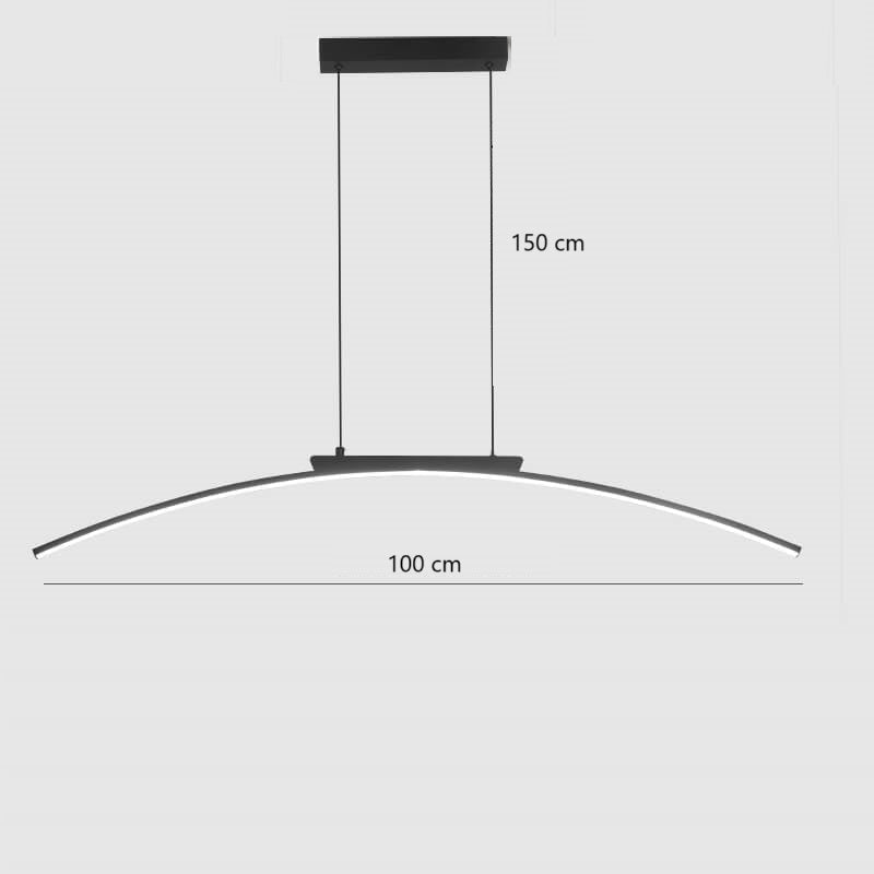 Suspension îlot cuisine LED en métal | INCURV - product_type_Floor lamp arc