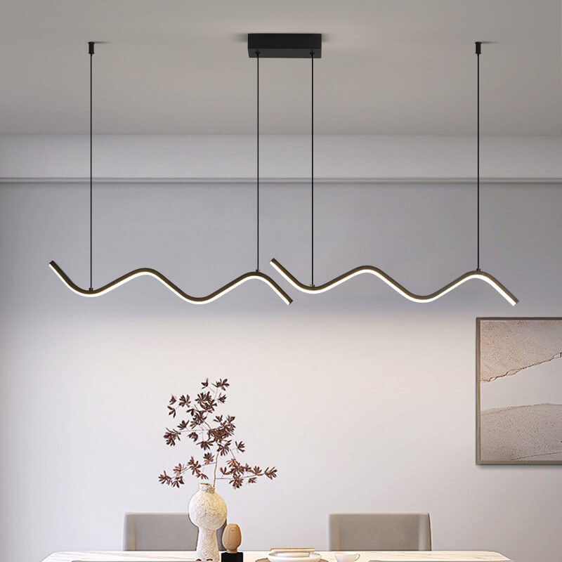Suspension ilot cuisine LED en métal | WAVE - product_type_Floor lamp arc