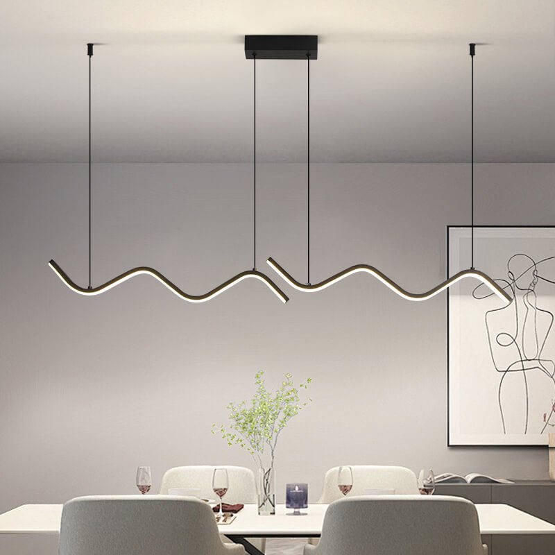 Suspension ilot cuisine LED en métal | WAVE - product_type_Floor lamp arc