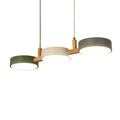 Suspension îlot cuisine LED Scandinave en métal et en bois TELOA - product_type_Floor lamp arc
