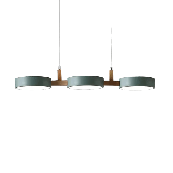 Suspension îlot cuisine LED Scandinave en métal et en bois TELOA - product_type_Floor lamp arc