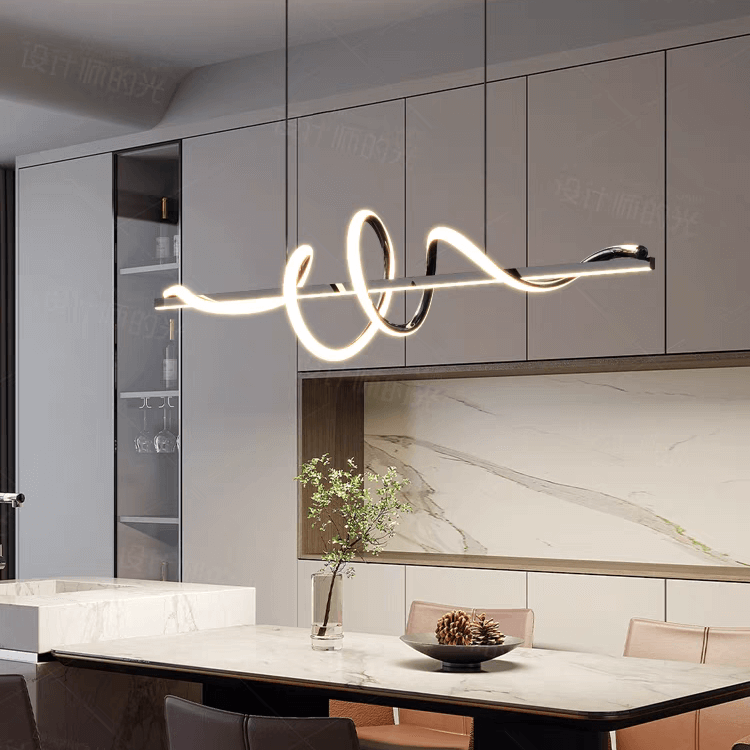 Suspension îlot cuisine LED | TOURBILLON - product_type_Floor lamp arc