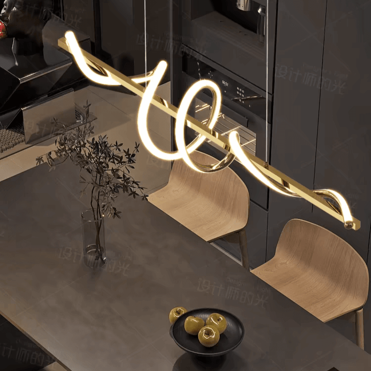 Suspension îlot cuisine LED | TOURBILLON - product_type_Floor lamp arc