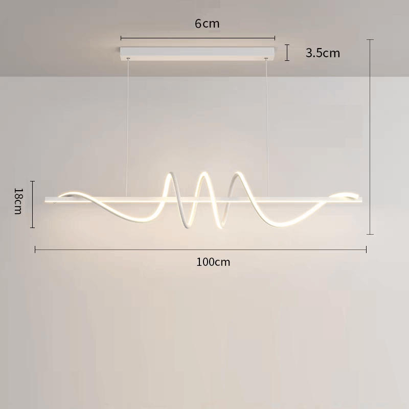 Suspension îlot cuisine LED | TOURBILLON - product_type_Floor lamp arc