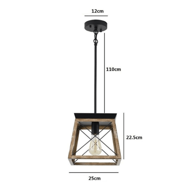 Suspension industrielle en bois AKENA - product_type_Atelier Luisiano