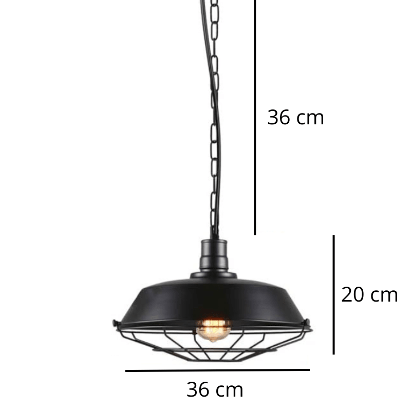 Suspension industrielle en métal JANISSE - product_type_Atelier Luisiano