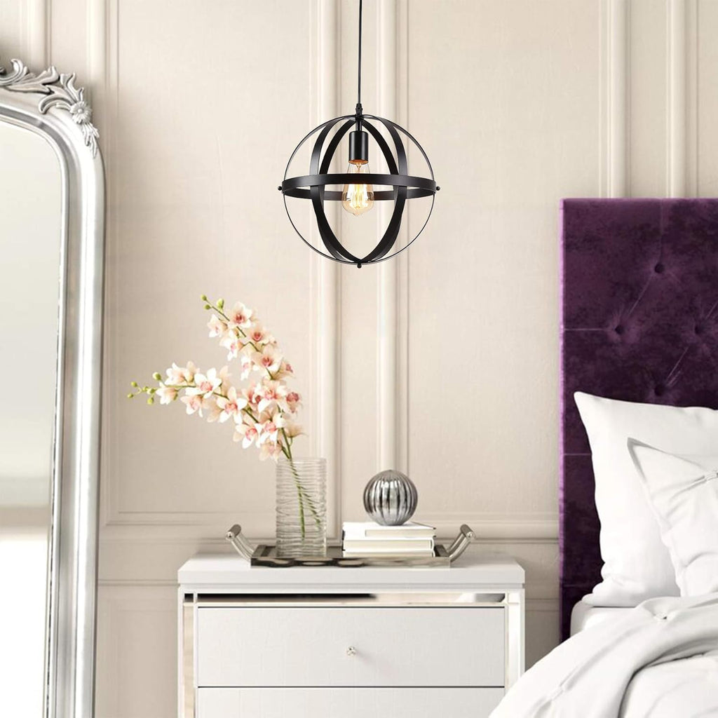 Suspension industrielle en métal noir RING - product_type_Atelier Luisiano