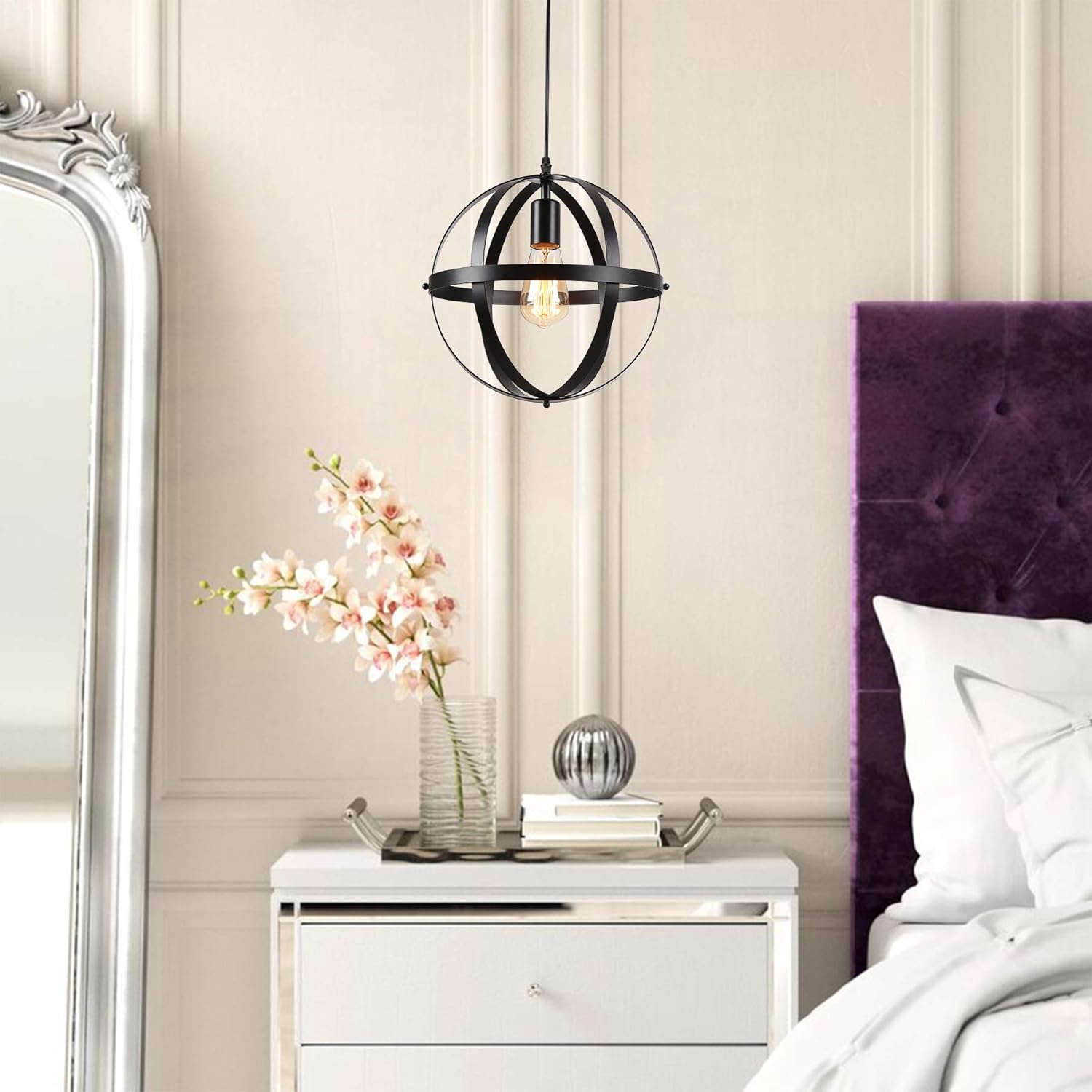 Suspension industrielle en métal noir RING - product_type_Atelier Luisiano