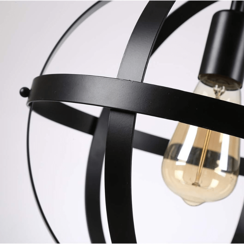 Suspension industrielle en métal noir RING - product_type_Atelier Luisiano