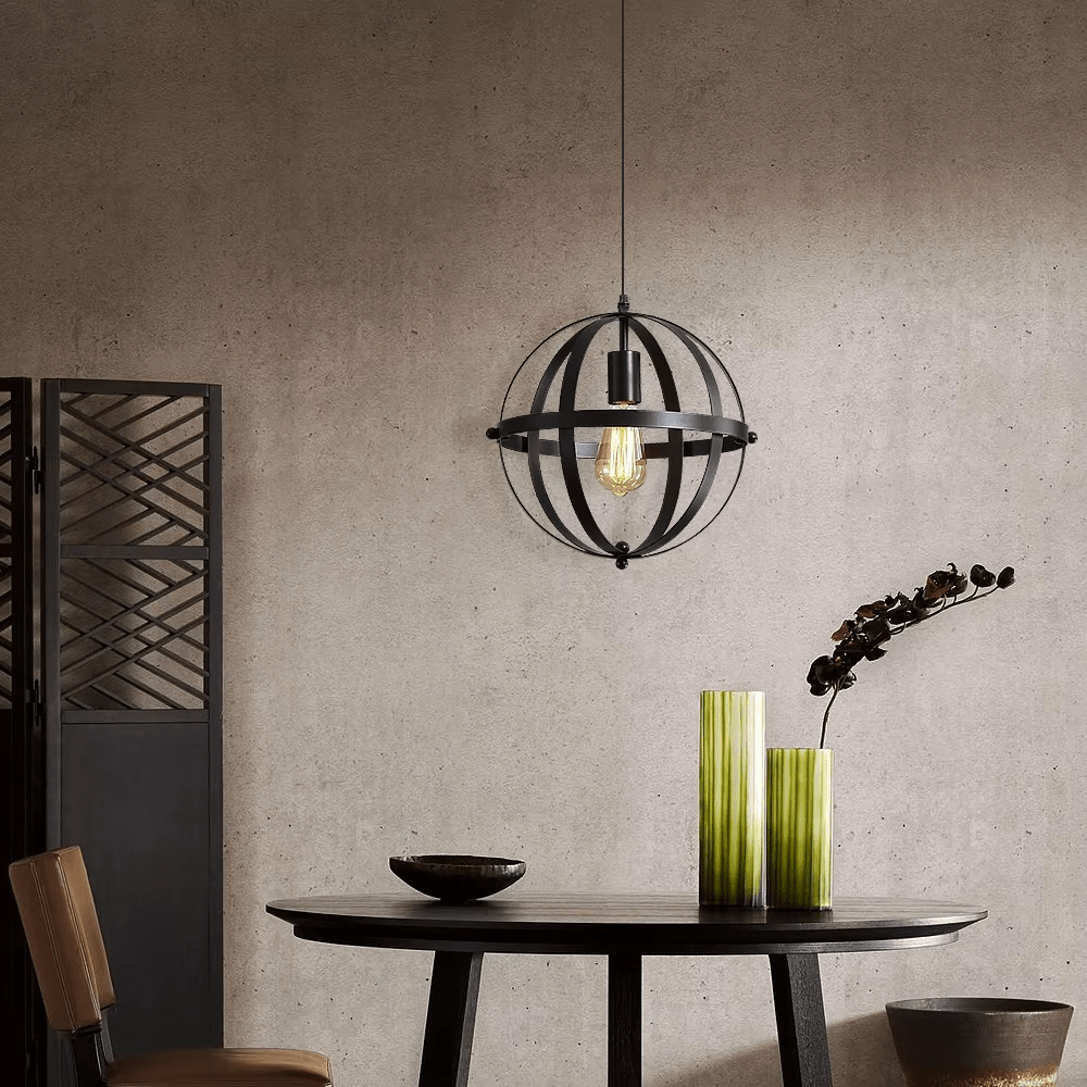 Suspension industrielle en métal noir RING - product_type_Atelier Luisiano