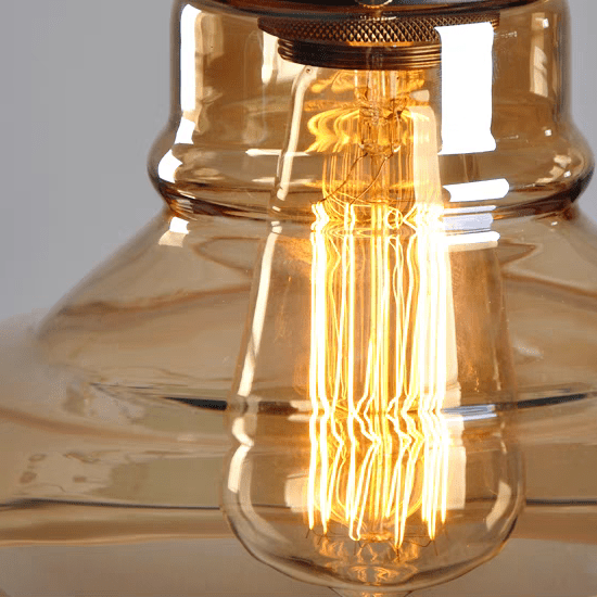 Suspension industrielle en verre fumé ROMINA - product_type_Floor lamp arc