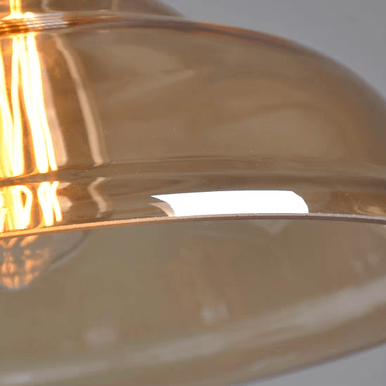 Suspension industrielle en verre fumé ROMINA - product_type_Floor lamp arc