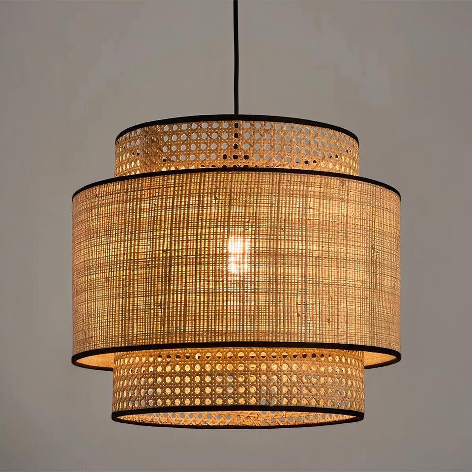 Suspension japonaise en rotin AKANO - product_type_Floor lamp arc