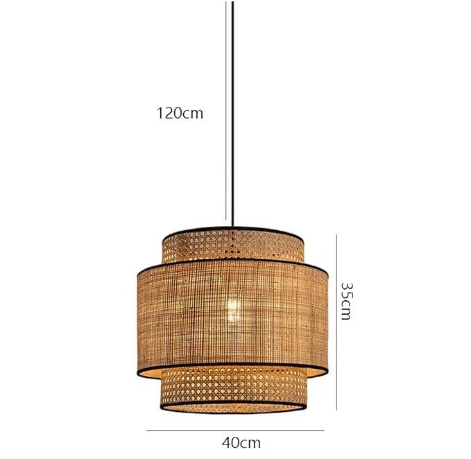 Suspension japonaise en rotin AKANO - product_type_Floor lamp arc