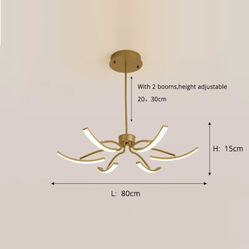 Suspension LED design avec branche orientable VENA - product_type_Atelier Luisiano