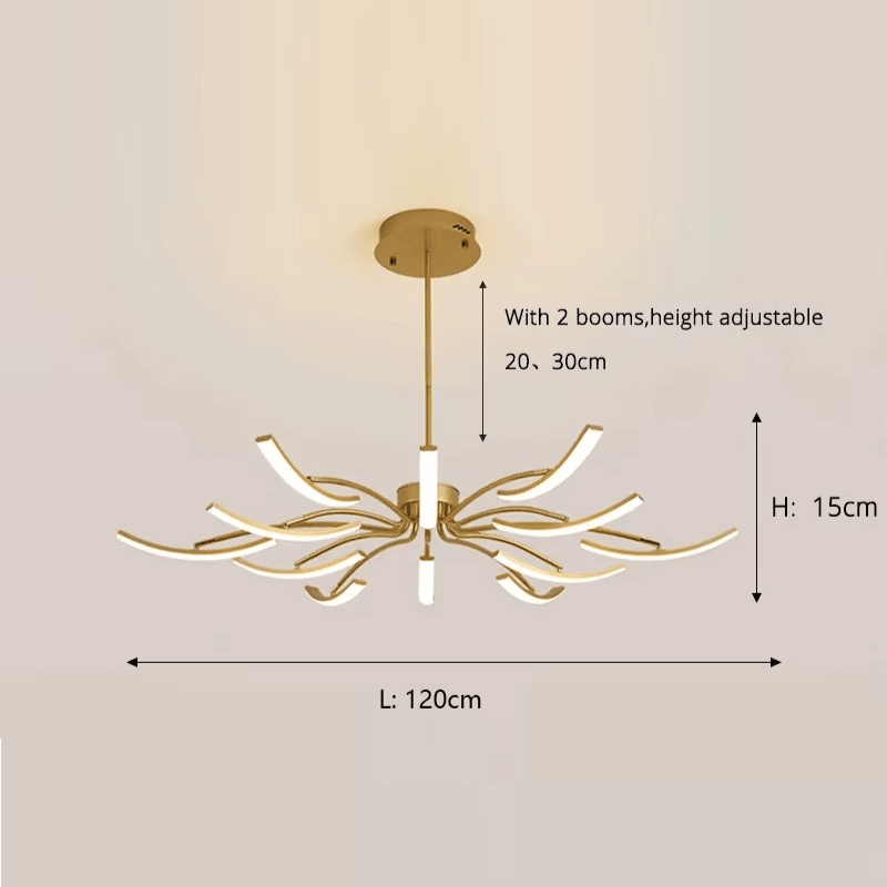 Suspension LED design avec branche orientable VENA - product_type_Atelier Luisiano