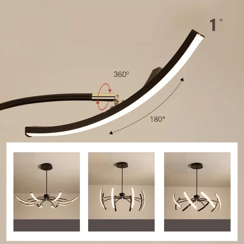 Suspension LED design avec branche orientable VENA - product_type_Atelier Luisiano