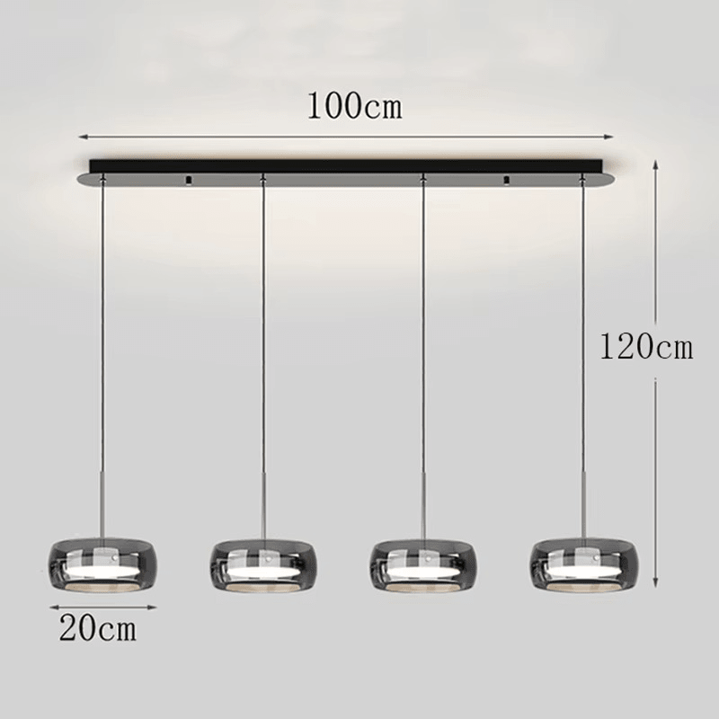 Suspension LED en aluminium et en verre OLEDO - product_type_Atelier Luisiano