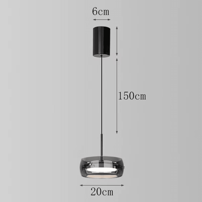 Suspension LED en aluminium et en verre OLEDO - product_type_Atelier Luisiano