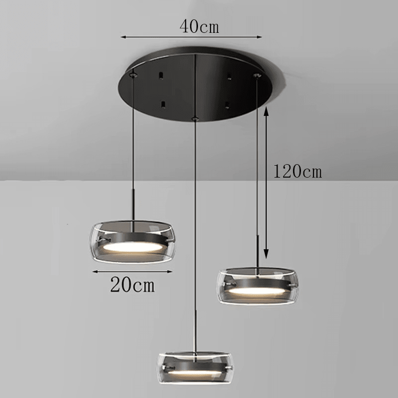 Suspension LED en aluminium et en verre OLEDO - product_type_Atelier Luisiano