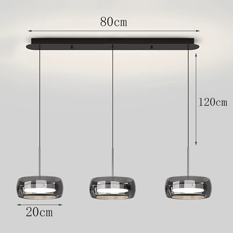 Suspension LED en aluminium et en verre OLEDO - product_type_Atelier Luisiano