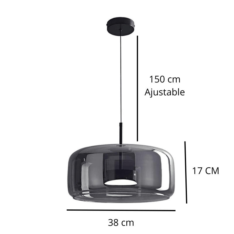 Suspension LED en verre fumé NOCA - product_type_Floor lamp arc