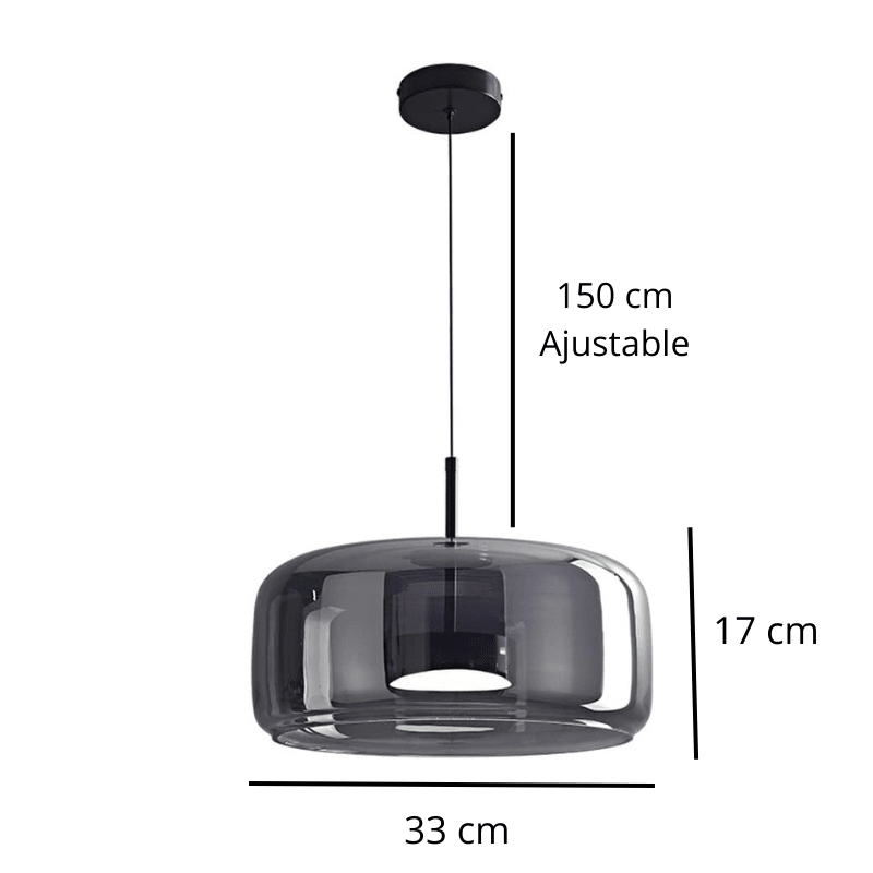 Suspension LED en verre fumé NOCA - product_type_Floor lamp arc