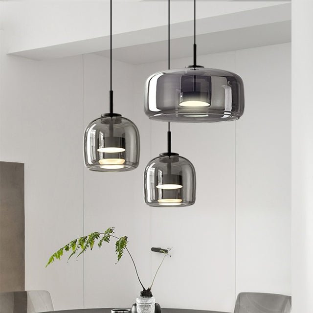 Suspension LED en verre fumé NOCA - product_type_Floor lamp arc