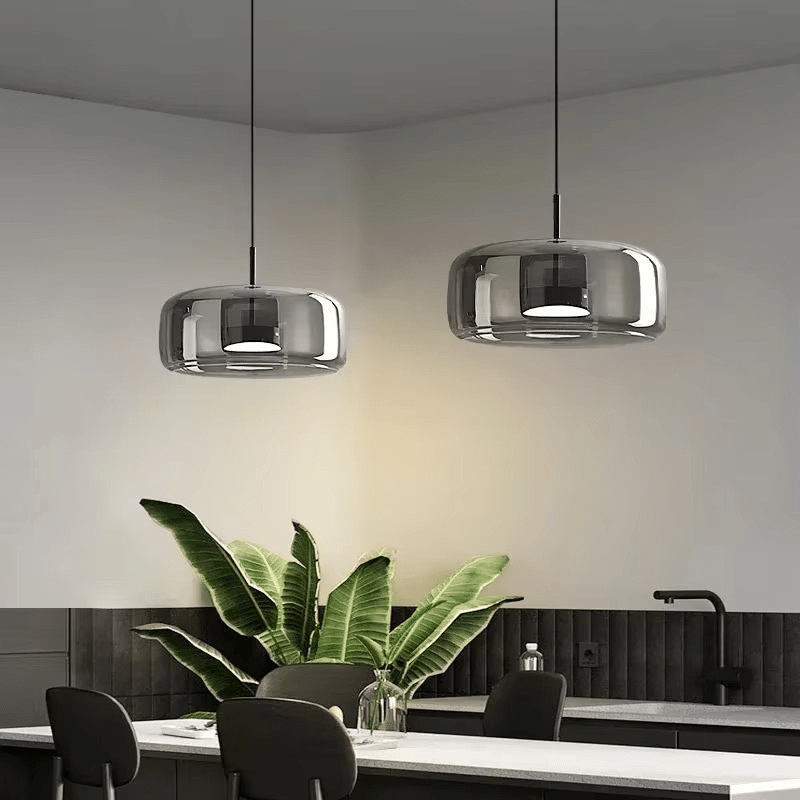 Suspension LED en verre fumé NOCA - product_type_Floor lamp arc