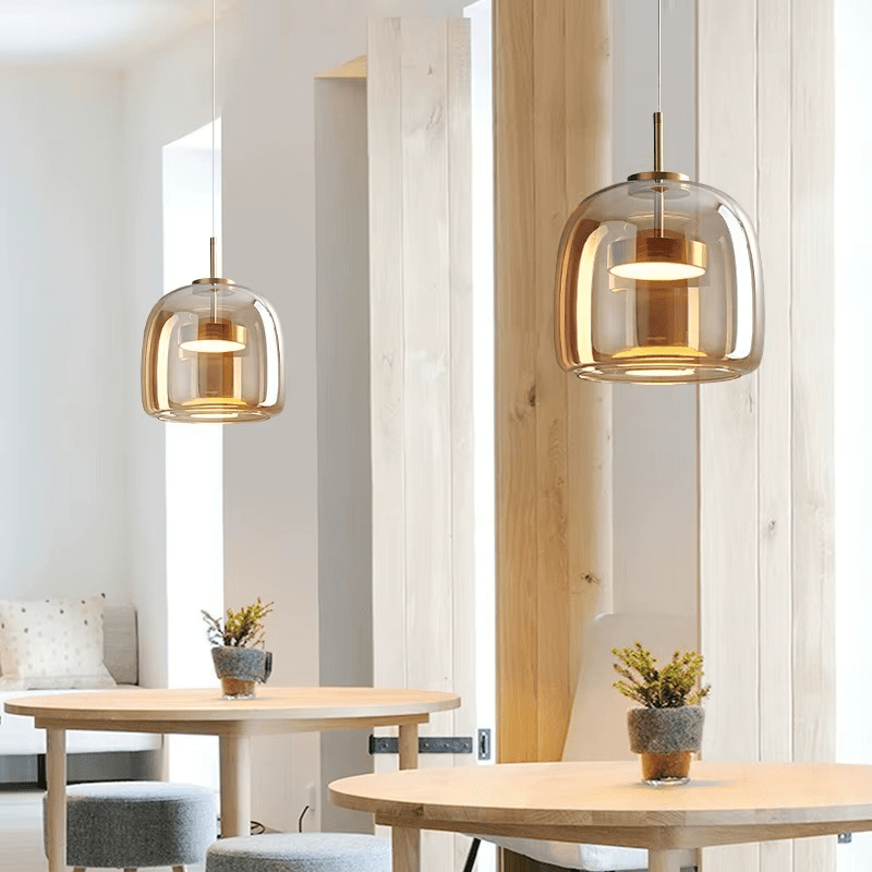 Suspension LED en verre fumé NOCA - product_type_Floor lamp arc