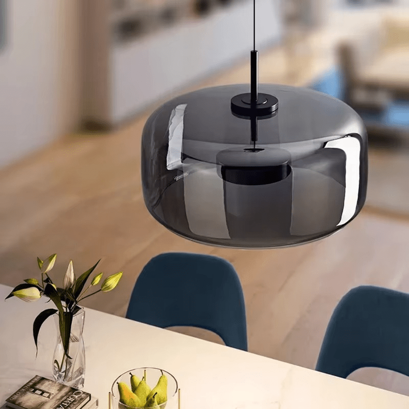 Suspension LED en verre fumé NOCA - product_type_Floor lamp arc