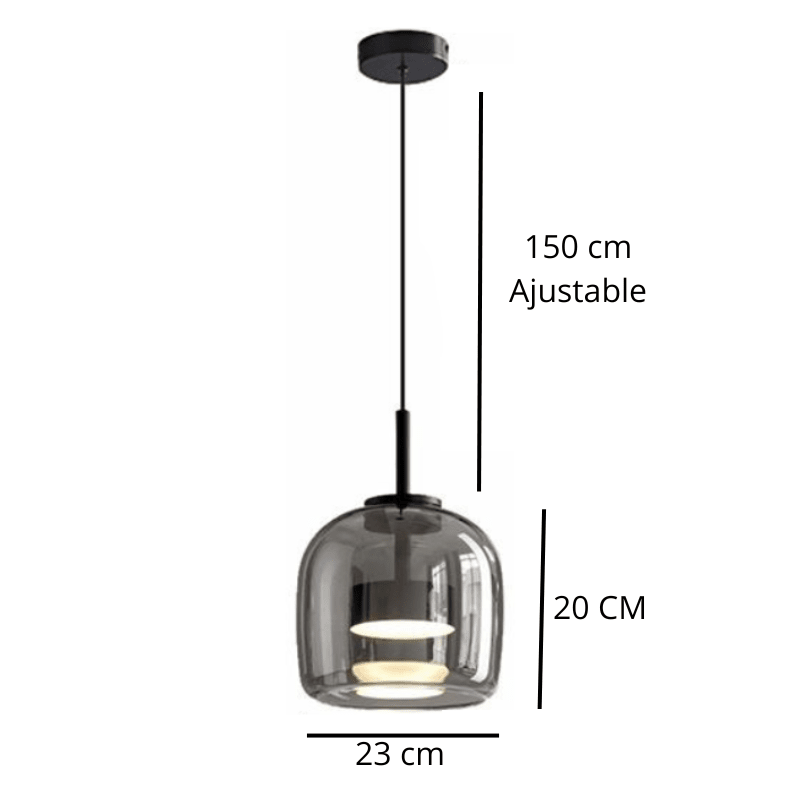 Suspension LED en verre fumé NOCA - product_type_Floor lamp arc