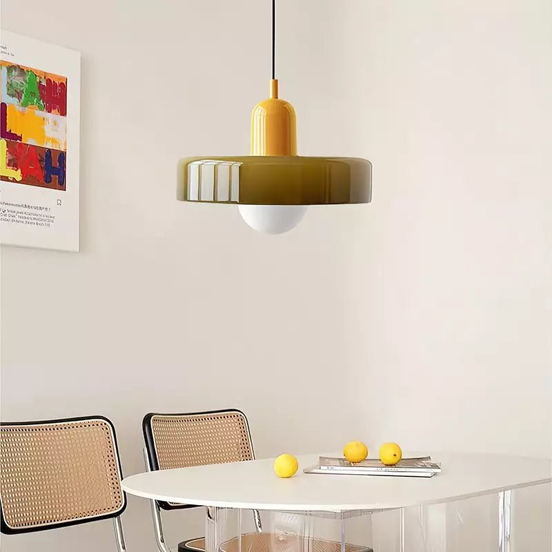 Suspension Scandinave en verre coloré COSO - product_type_Floor lamp arc